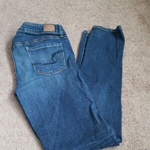 American Eagle Outfitters Dark Blue Denim Size 10 Skinny